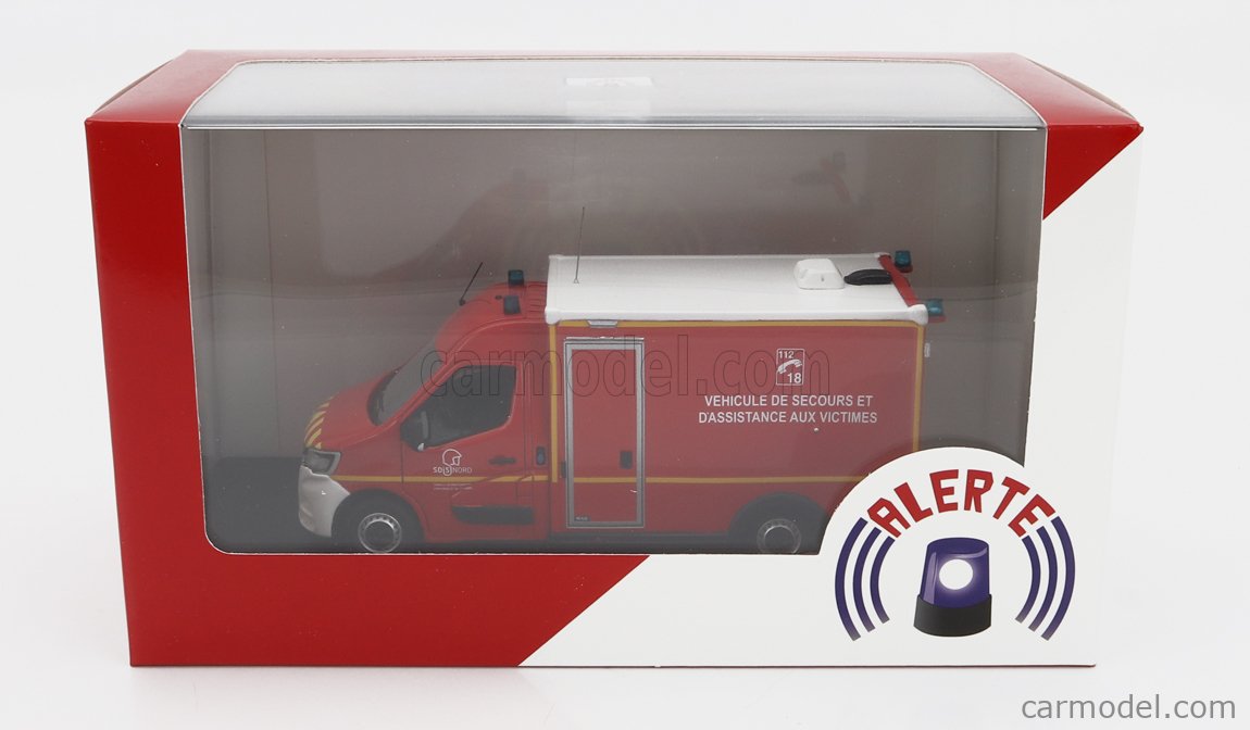 Miniature RENAULT MASTER 2019 WAS VSAV SDIS 47 - LOT-ET-GARONNE