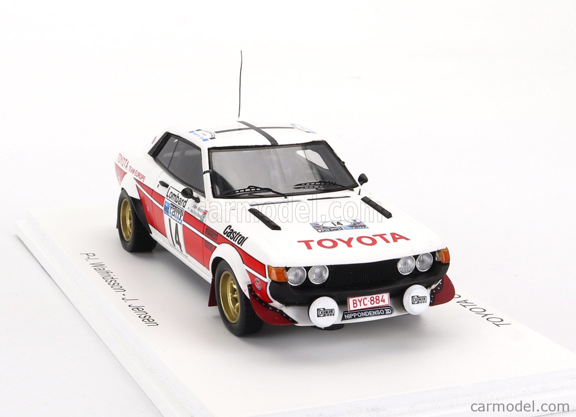 ミニカー　1/43 TOYOTA Celica 2000 GT #14 Lombard RAC Rally 1977 P-I. Walfridsson - J. Jensen [S7723] SPARK-MODEL S7723 Scale 1/43 | TOYOTA CELICA 2000GT N 14