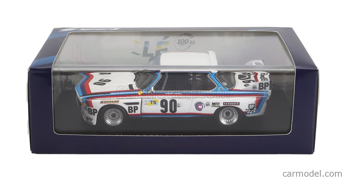 Miniature Spark BMW 3.0 CSL Le Mans 1976 N°86 1/43 Résine - Aubriet Depnic