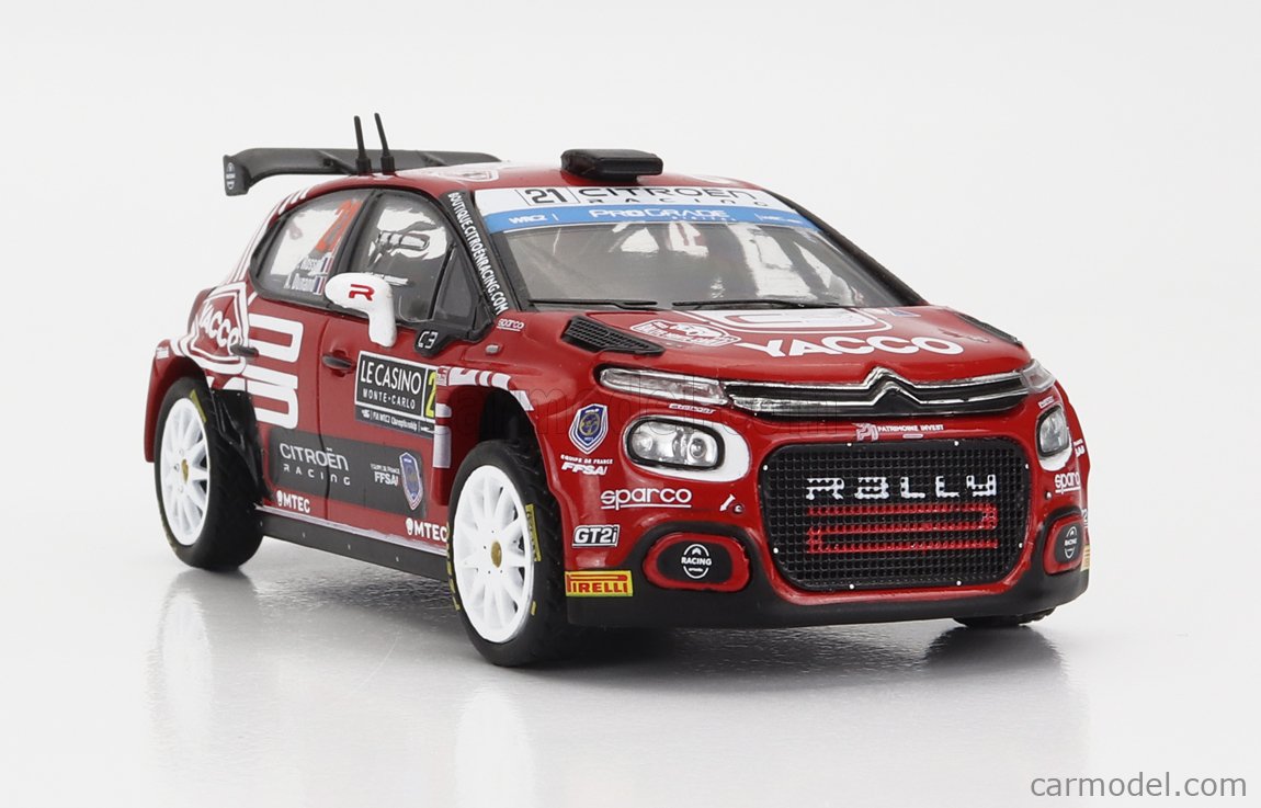 IXOMODELS - Miniature CITROEN C3 Rallye Monte-Carlo 2023 N°22 - Échelle 1/43