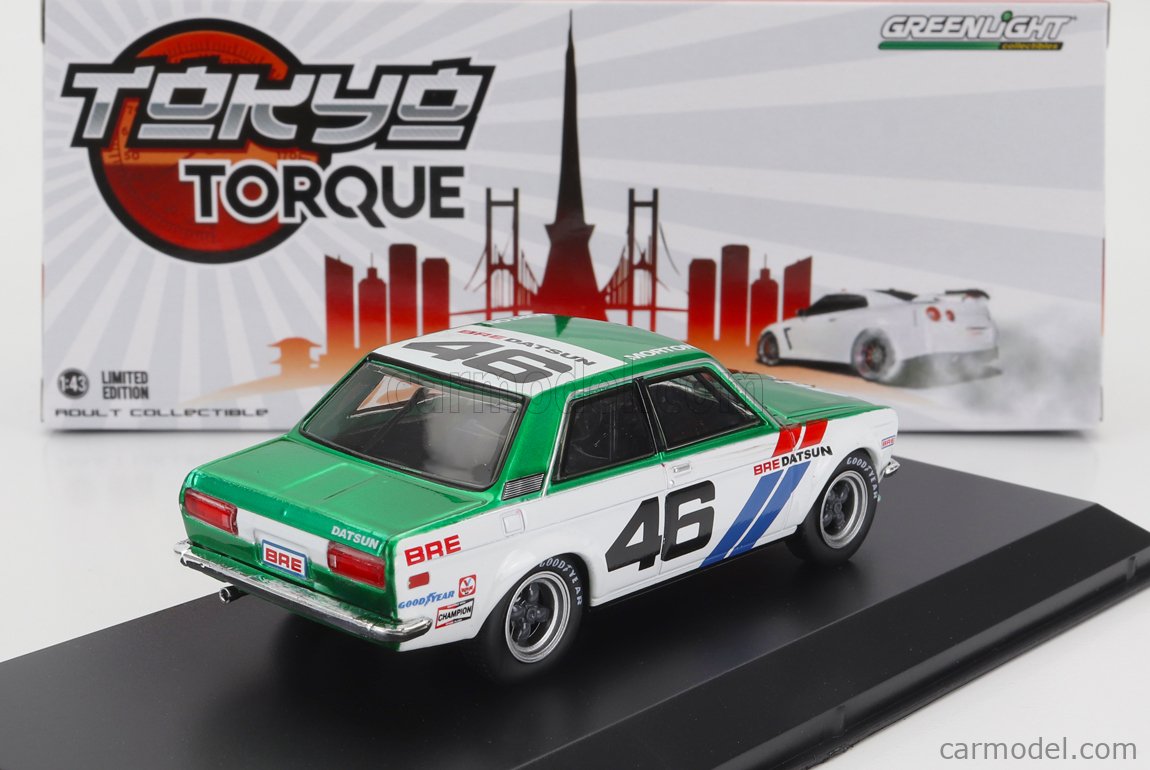 GREENLIGHT 86335-GRE Scale 1/43 | DATSUN 510 BROCK RACING N 46 TOKYO ...