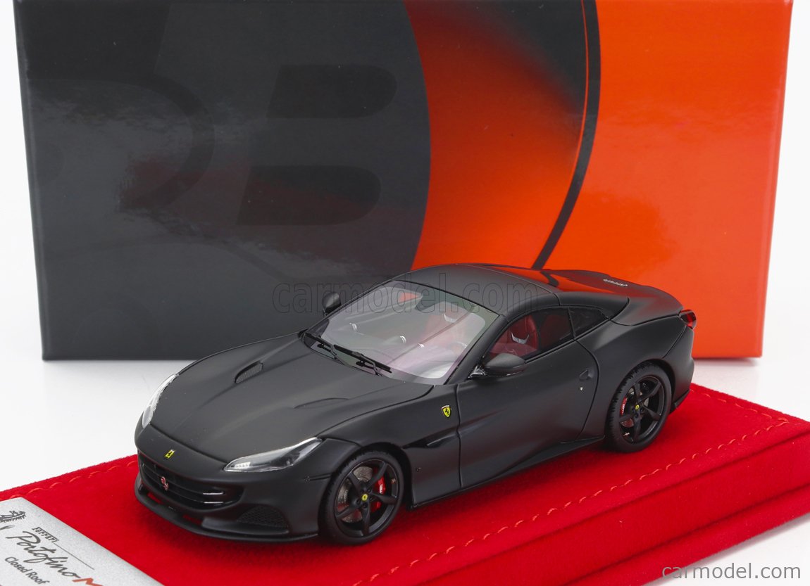Miniature BBR 1/43 - Ferrari Portofino M Spider Closed Roof Rosso Corsa (neuf)