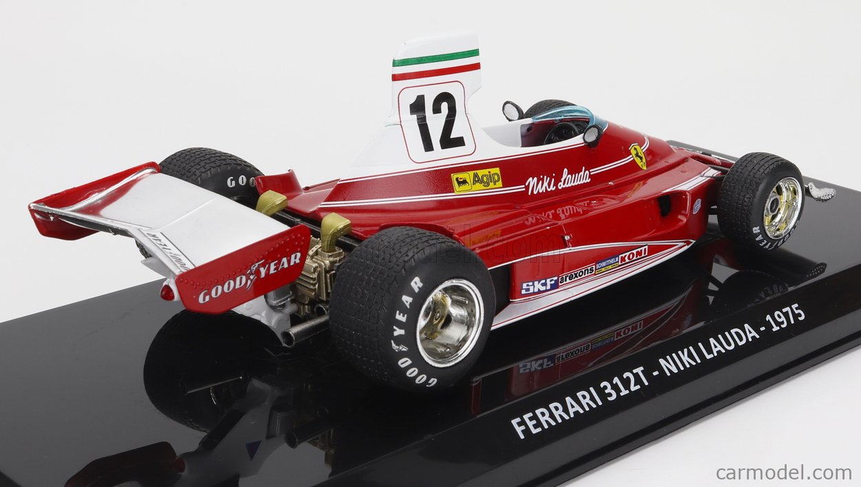 The cast 1/24 model car F1 Ferrari 312 T 1975 N. Lauda HB