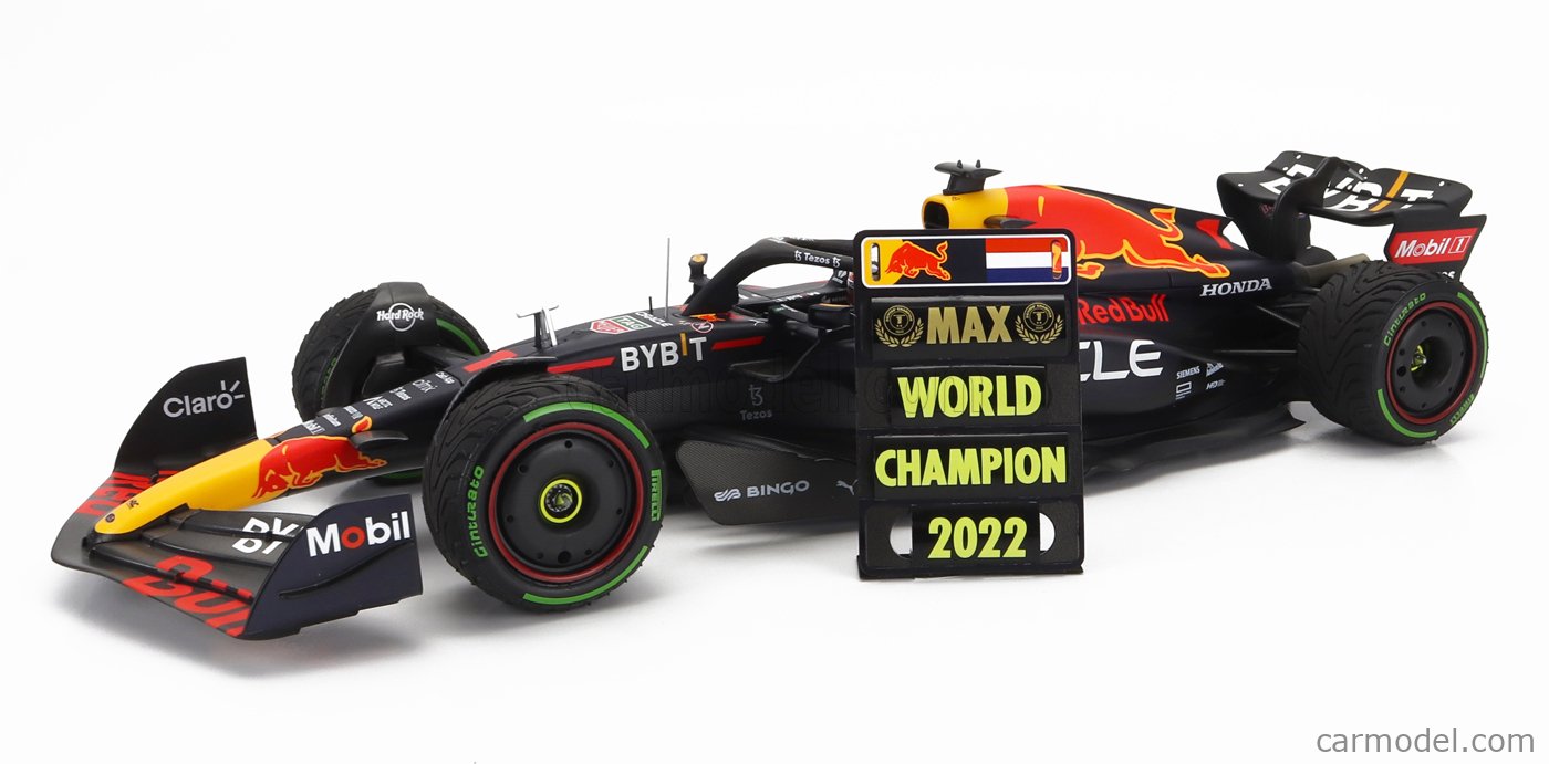 RED BULL - F1 RB18 TEAM ORACLE RED BULL RACING N 1 WINNER JAPAN GP WITH PIT  BOARD WORLD CHAMPION 2022 MAX VERSTAPPEN