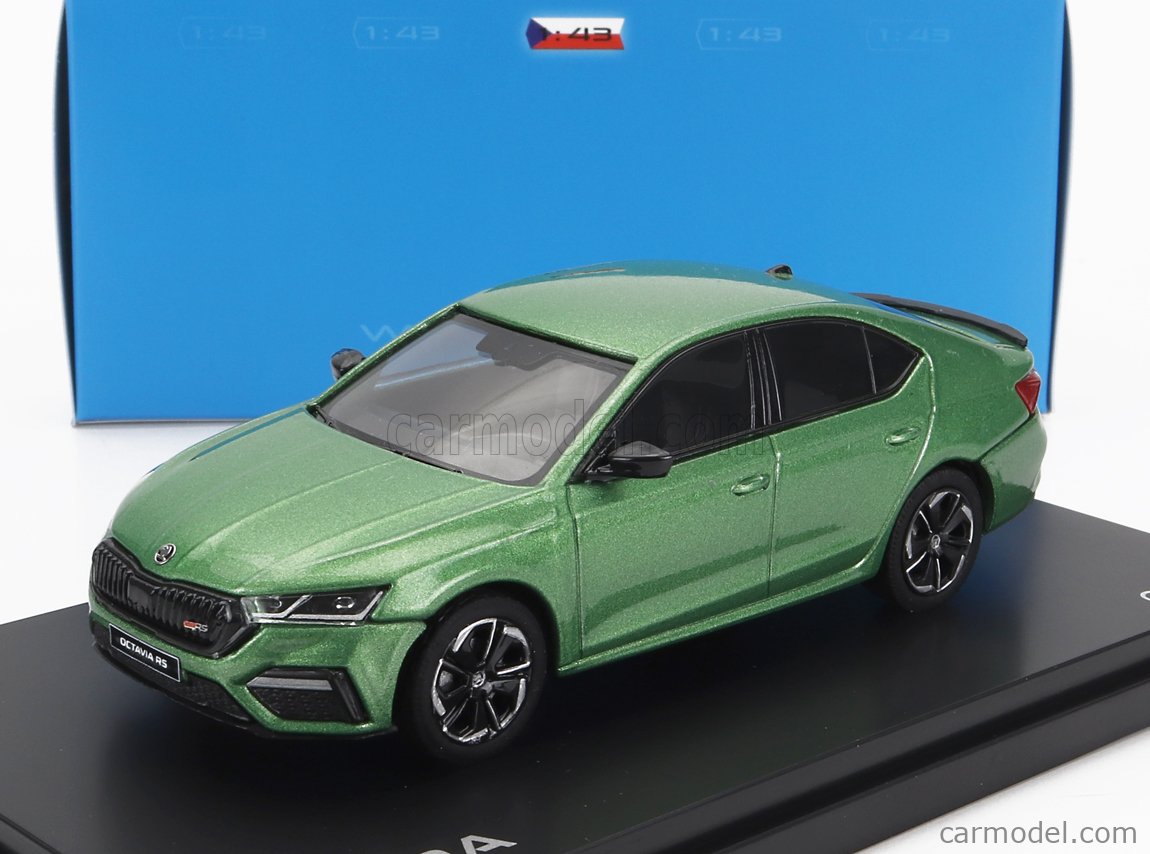 Skoda Octavia IV RS 2020 Gris Anthracite Abrex 1/43 Réf 037CF - Miniature Neuve