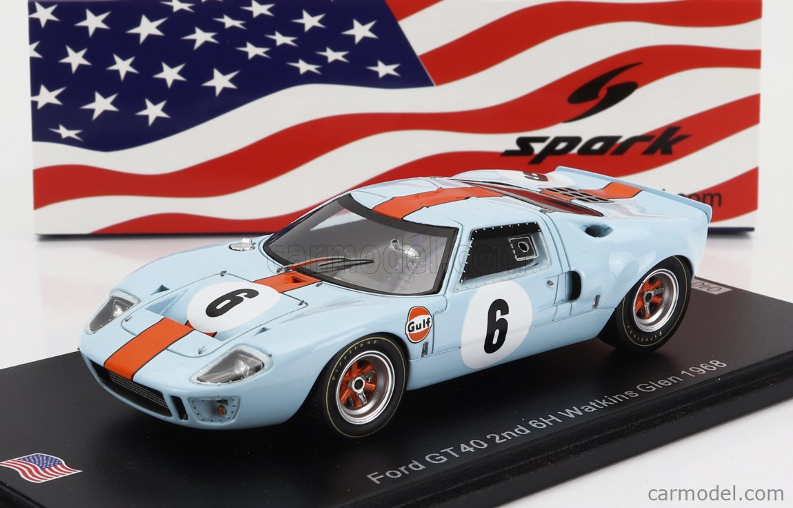 Miniature Ford GT40 1/43 Spark RHD No.59 24h Le Mans 1966 S.Scott/P