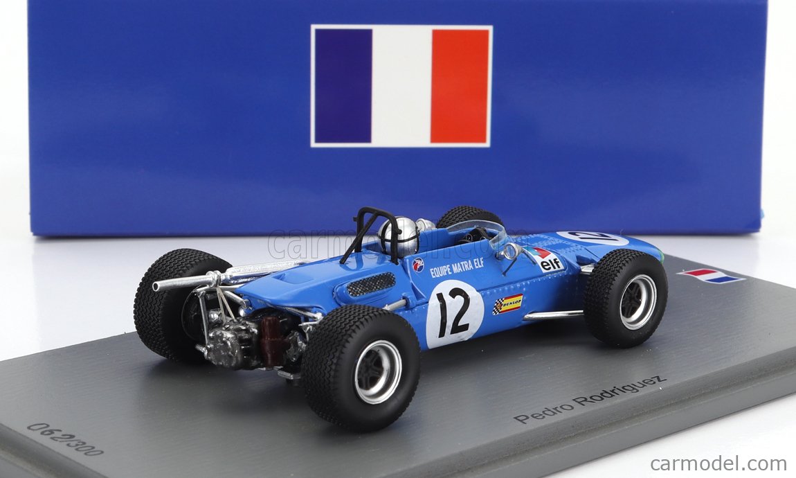 Spark S4291 – Matra MS7 N°27 F2 GP Allemagne 1969 – Johnny Servoz-Gavin – 1/43 Résine