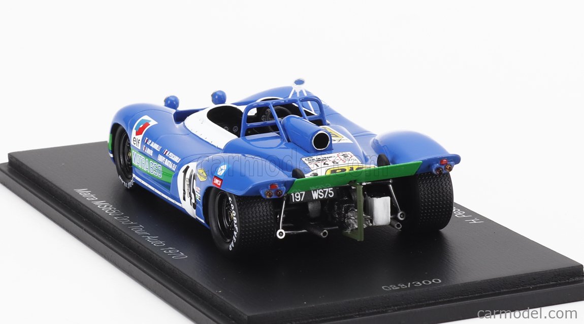 Miniature Starter Simca 650 1er Tour Auto 1971 - Échelle 1/43, Bleue, Occasion