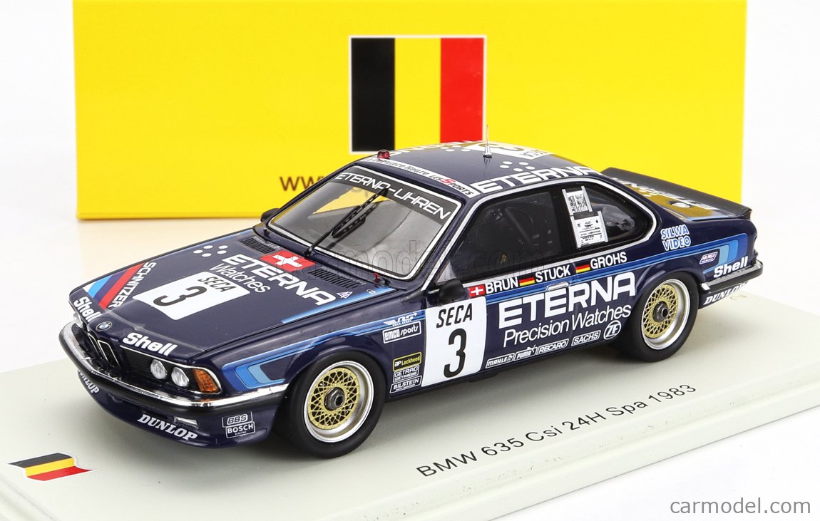 BMW 3.0 CSi N°3 - 24H Spa 1975 - Modèle Réduit 1:43 Par Spark - Neuf - Collection Auto