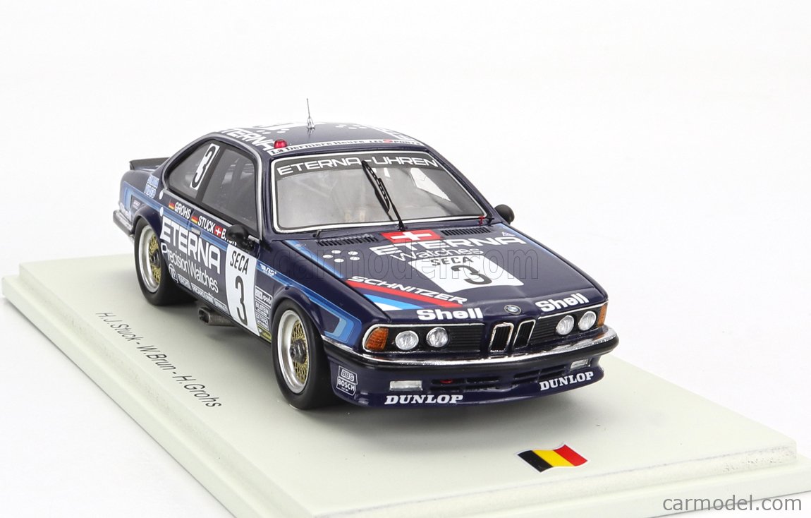 Spark 1:43 BMW 635 CSi #10 24h Spa 1983 Hartge Motorsport SB655 modèle