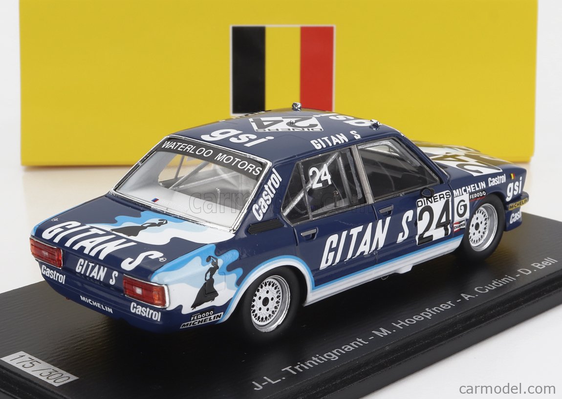 ミニカー　1/43 BMW 530i 7th 24H Spa 1981 J-L. Trintignant - M. Hoepfner - A. Cudini - D. Bell #24 [SB490] SPARK-MODEL SB490 Scale 1/43 | BMW 5-SERIES 530 GITANES N 24