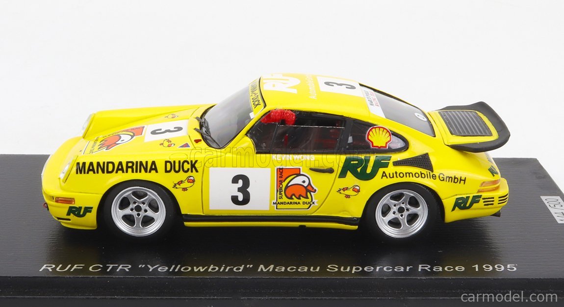 Spark 1/43 - RUF CTR Yellowbird - Macau 1995, Modèle Résine, échelle 1:43