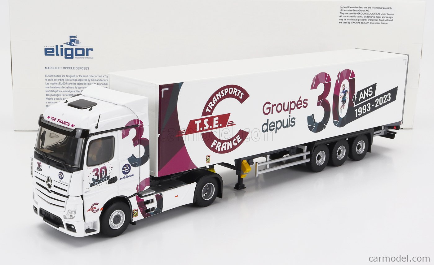 Eligor 1/43 Mercedes Actros MP3 Citerne Carburant Transports Sobad 114577, Occasion