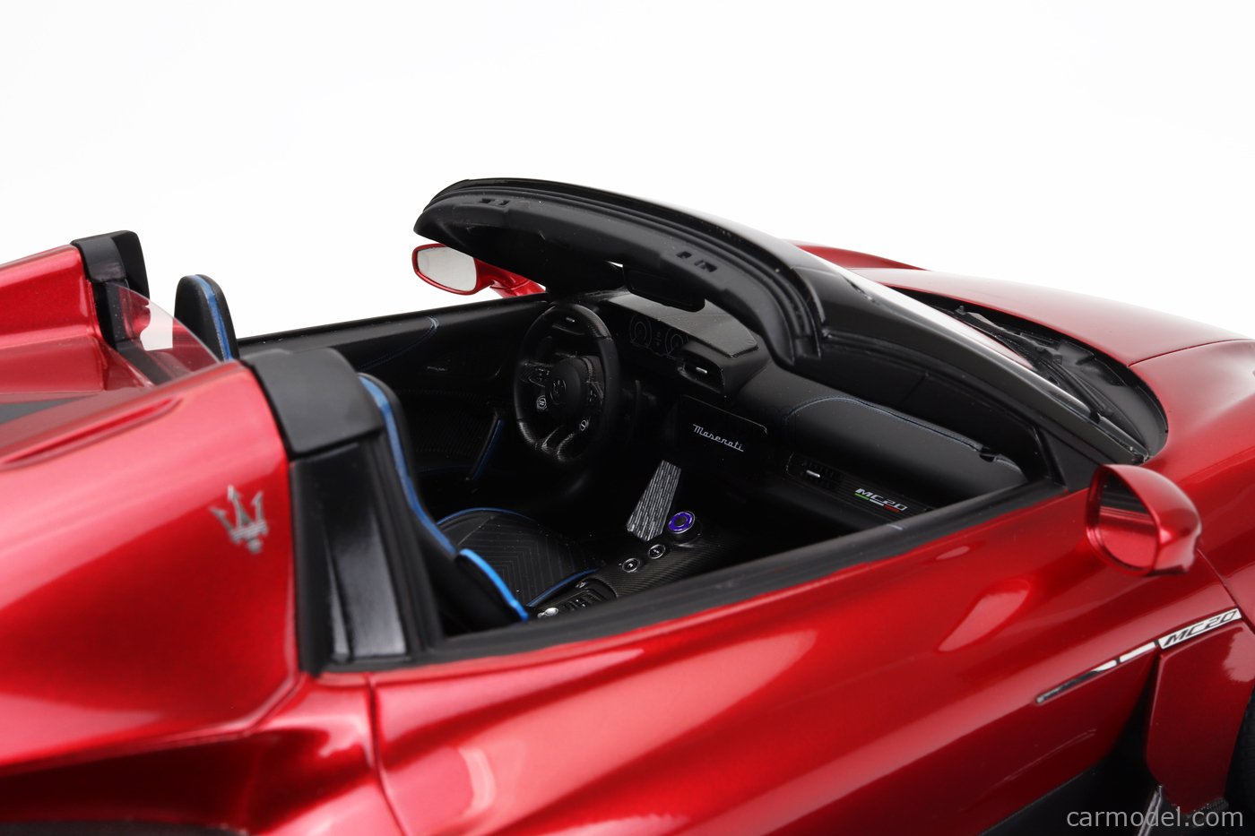 Modèle Réduit 1:43 Maserati MC20 Cielo 2022 BBR - Rouge Vincente, Jantes Birdcage