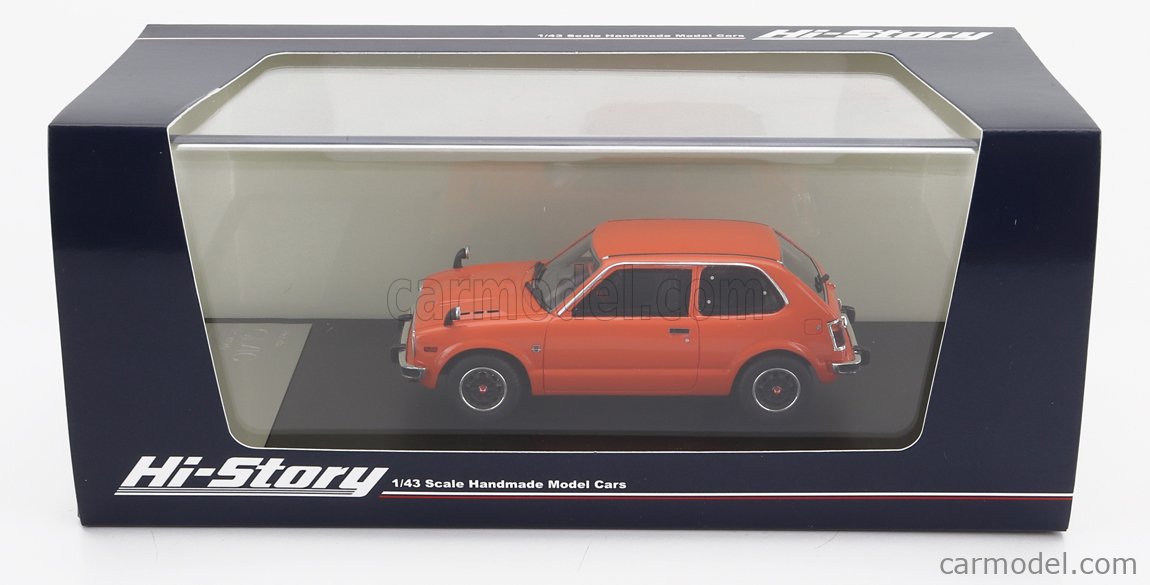 HI-STORY HS344-OR Scale 1/43 | HONDA CIVIC RS 1974 ORANGE