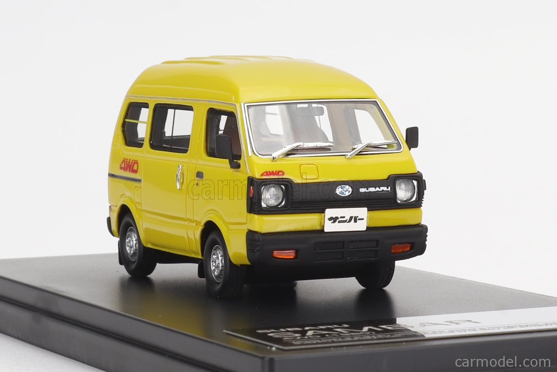 HI-STORY HS340-YE Scale 1/43 | SUBARU SAMBAR 4WD 1980 YELLOW