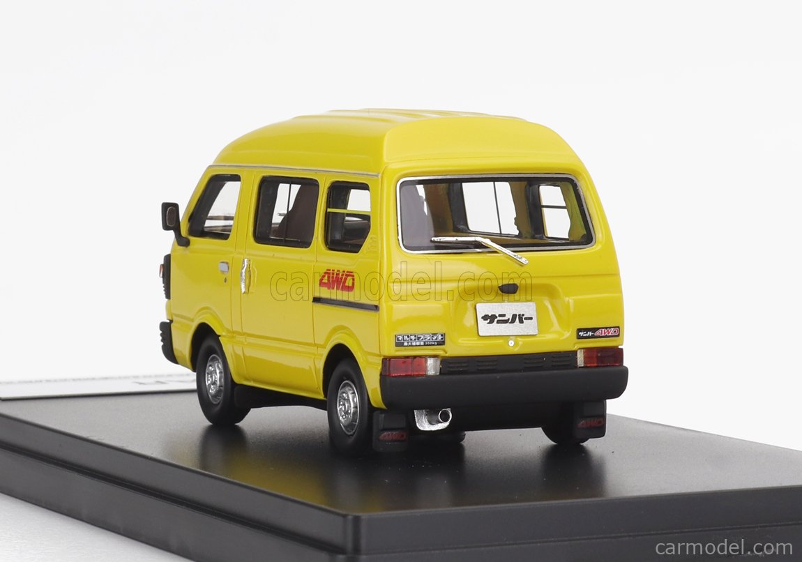 HI-STORY HS340-YE Масштаб 1/43 | SUBARU SAMBAR 4WD 1980 YELLOW