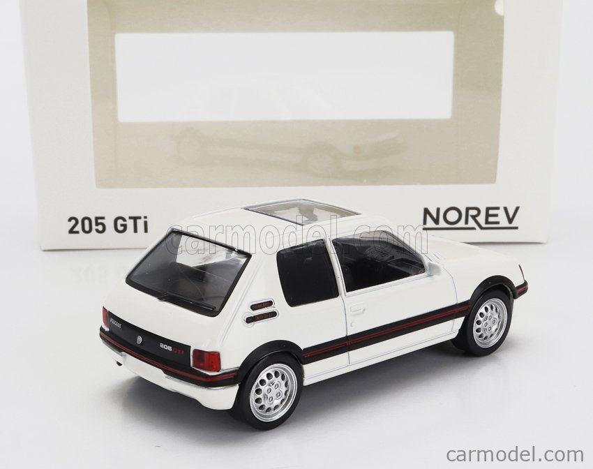 NOREV 471738 Scale 1/43 | PEUGEOT 205 1.6 GTi 1986 WHITE
