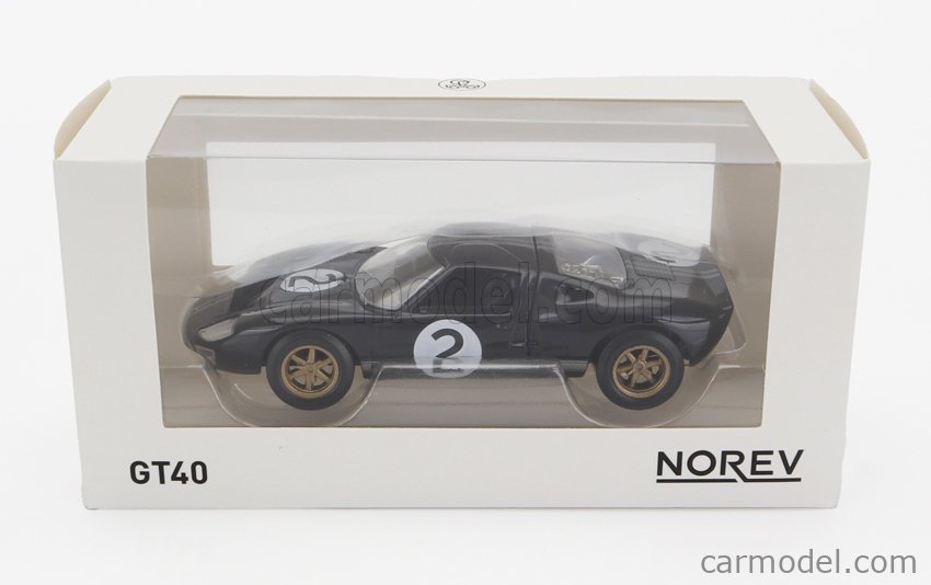 NOREV Ford GT40 1966 - Miniature 1/43 Métal - Modèle De Collection Bleu - No.1 K. Miles/D. Hulme