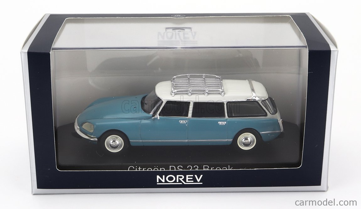 Miniature NOREV Citroën DS23 Break 1974 - Bleu Lagune - 1/43 - Métal - Boîte Fermée