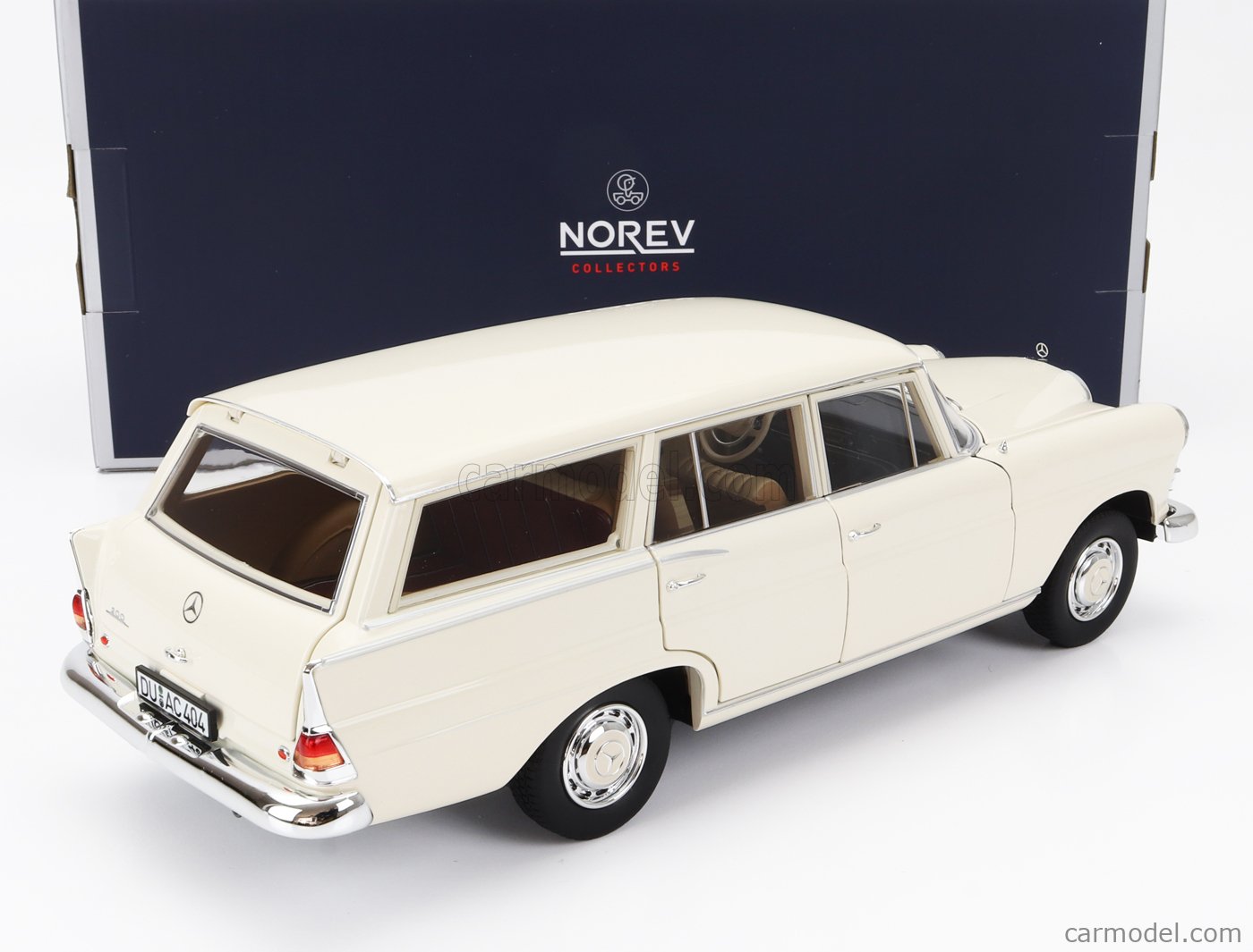 Norev 183709: Diecast model car 1/18 scale - Mercedes-Benz 200 Universal  Cream 1966 (ref. NOR-183709)