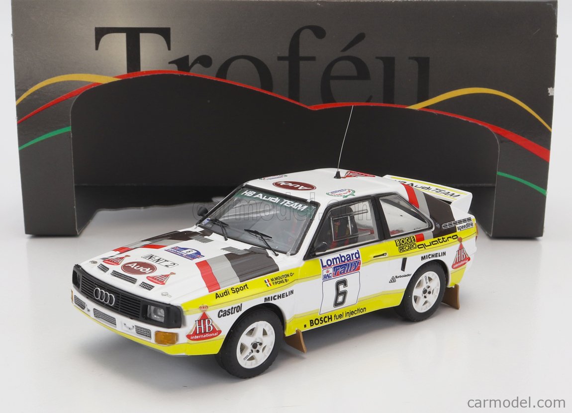 TROFEU FRRUK93 Scale 1/43 | AUDI QUATTRO SPORT TEAM HB N 6 RALLY RAC ...