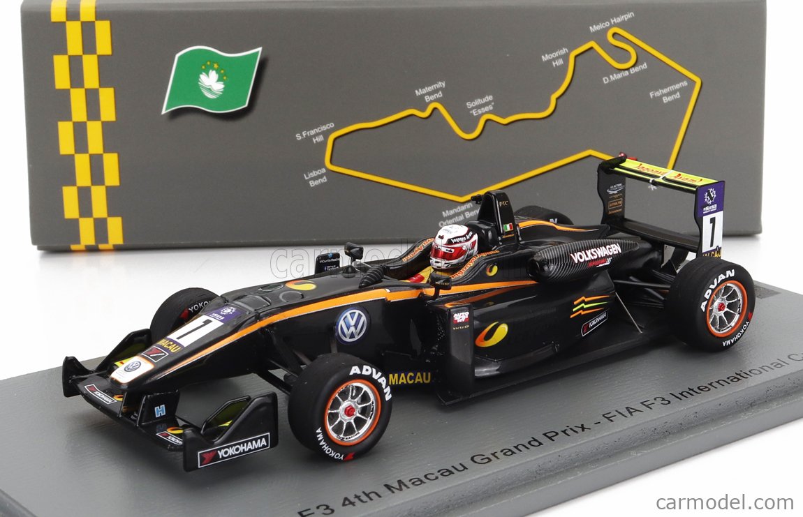 ミニカー　1/43 Dallara F3 4th Macau Grand Prix - FIA F3 International Cup 2015 Antonio-Giovinazzi [SA237] 1/43 Spark Dallara F3 4th Macau Grand Prix - FIA F3