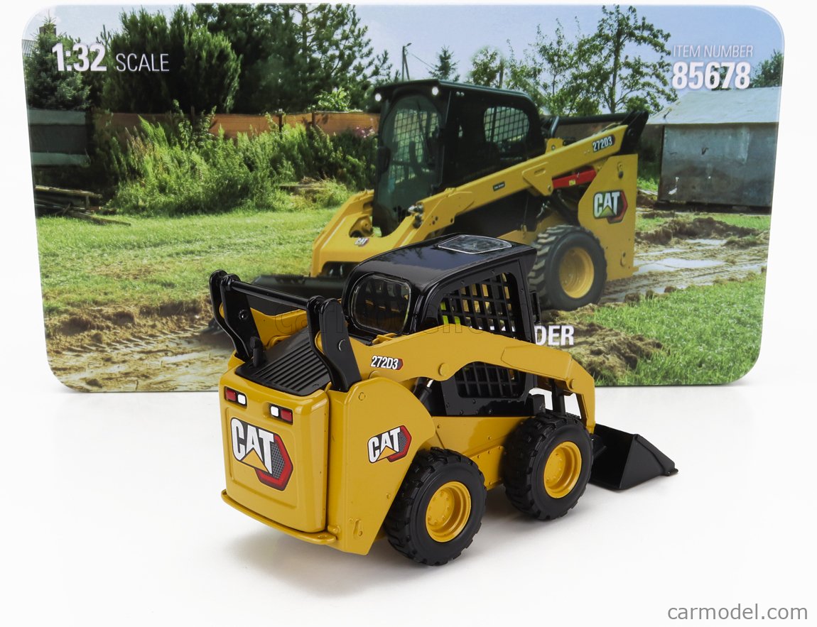 DM-MODELS 85678 Масштаб 1/32 | CATERPILLAR CAT272D3 RUSPA GOMMATA - SKID  STEER LOADER YELLOW BLACK