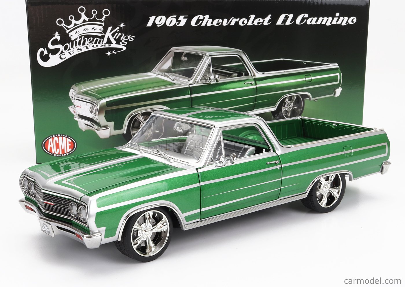 直販直送ACME/\'65 Chevyシェビー ElCaminoエルカミーノ 赤 1/18 乗用車