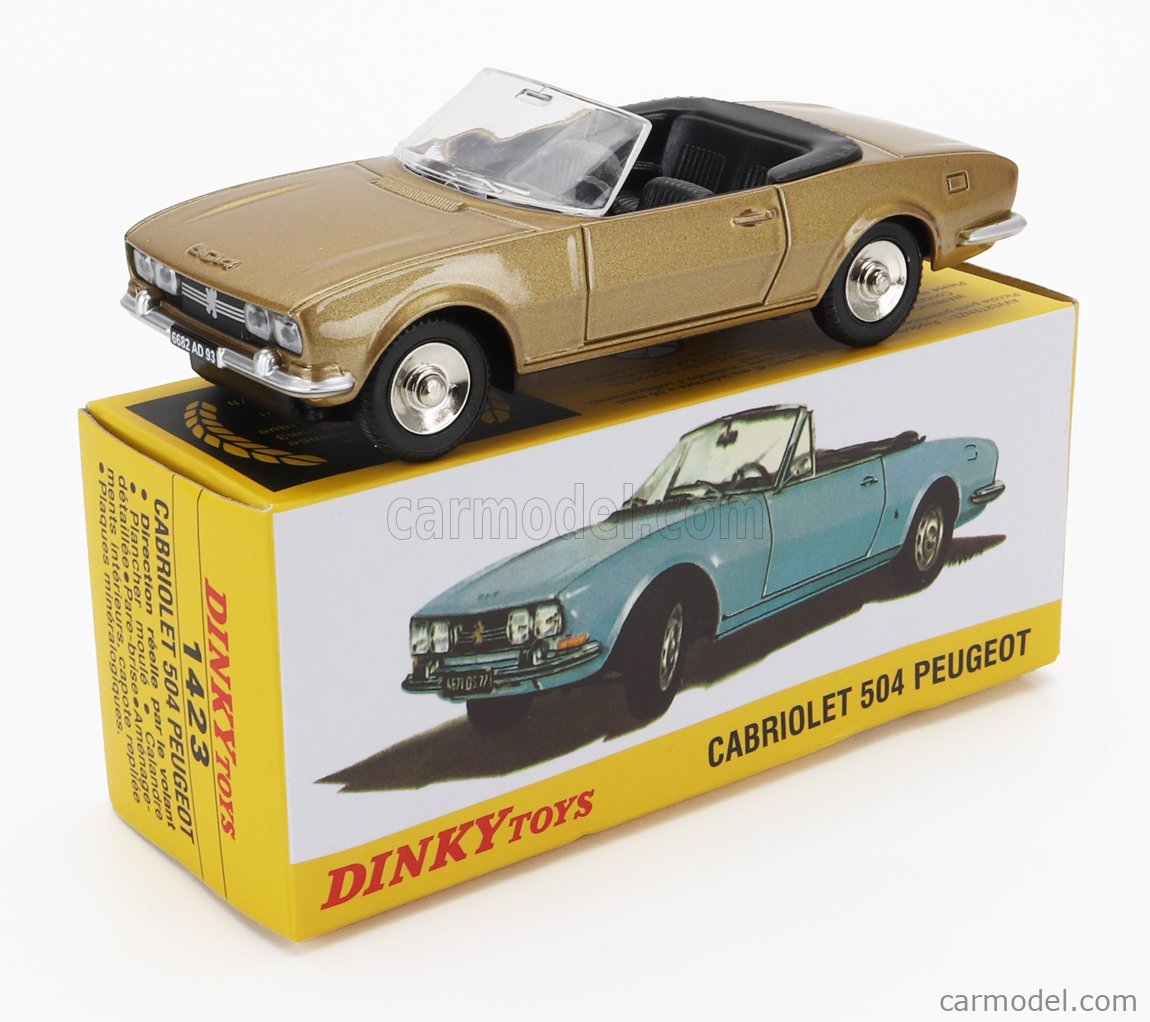 EDICOLA 1423 Scale 1/43 | PEUGEOT 504 CABRIOLET 1970 BROWN MET