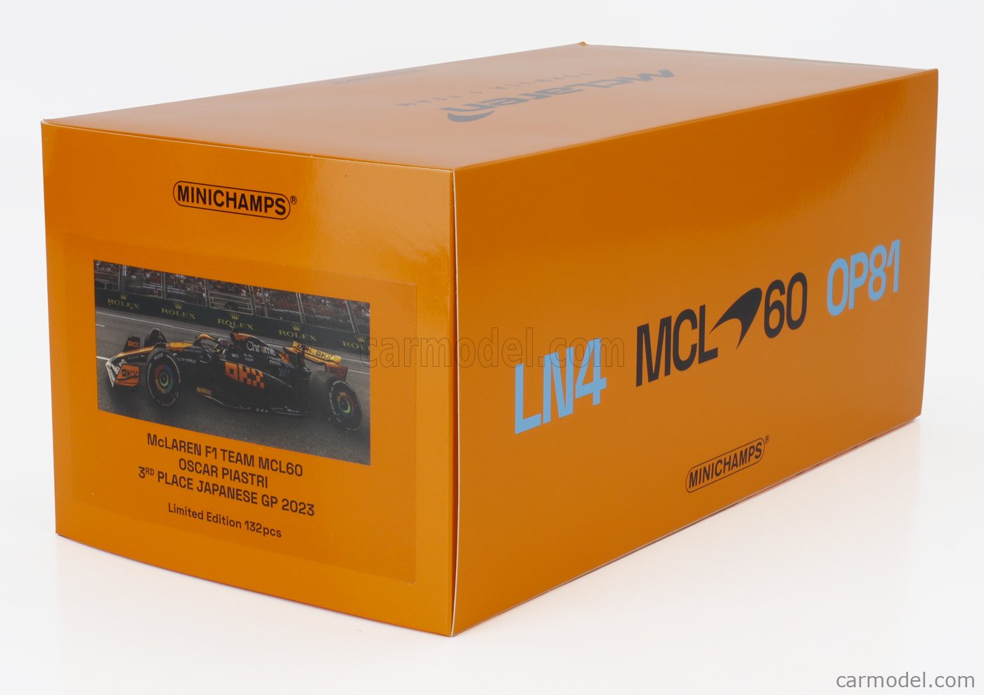 Miniature F1 Minichamps 1/18 – McLaren MCL60 – Oscar Piastri – GP Japon 2023 – Neuve