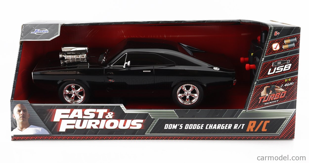 Jada Rc Scale Dodge Dom S Dodge Charger R T Fast Furious Black