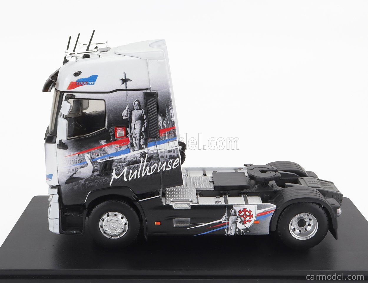 ELIGOR 118267 Scale 1/43 | RENAULT T-LINE HIGH TRACTOR TRUCK BOULOGNE SUR MER 2-ASSI 2021 BLACK