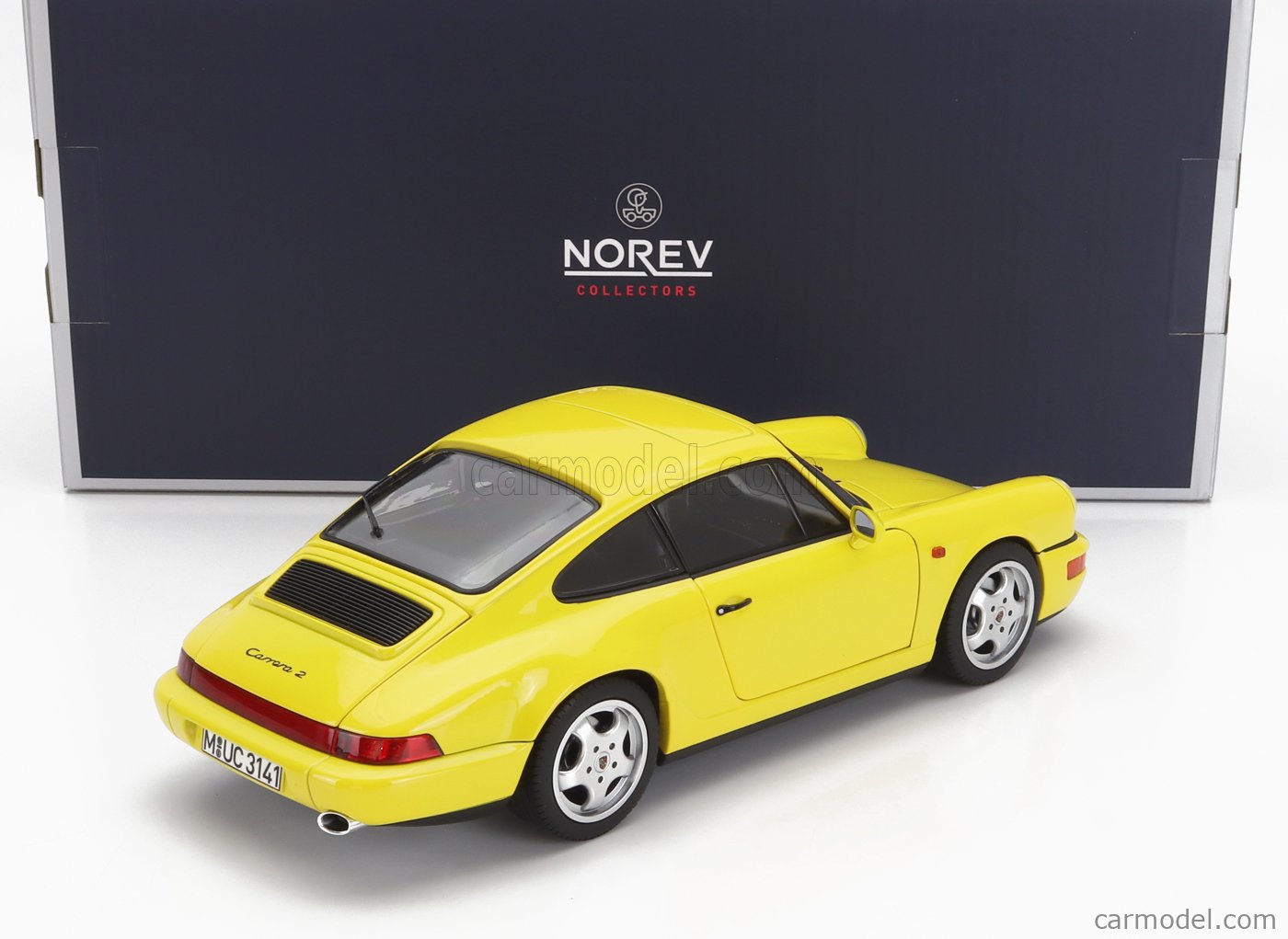 【tteramoto】 NOREV PORSCHE CARRERA Norev 1/18 Diecast 187328 - Porsche 911 Carrera 2 1992 Gelb