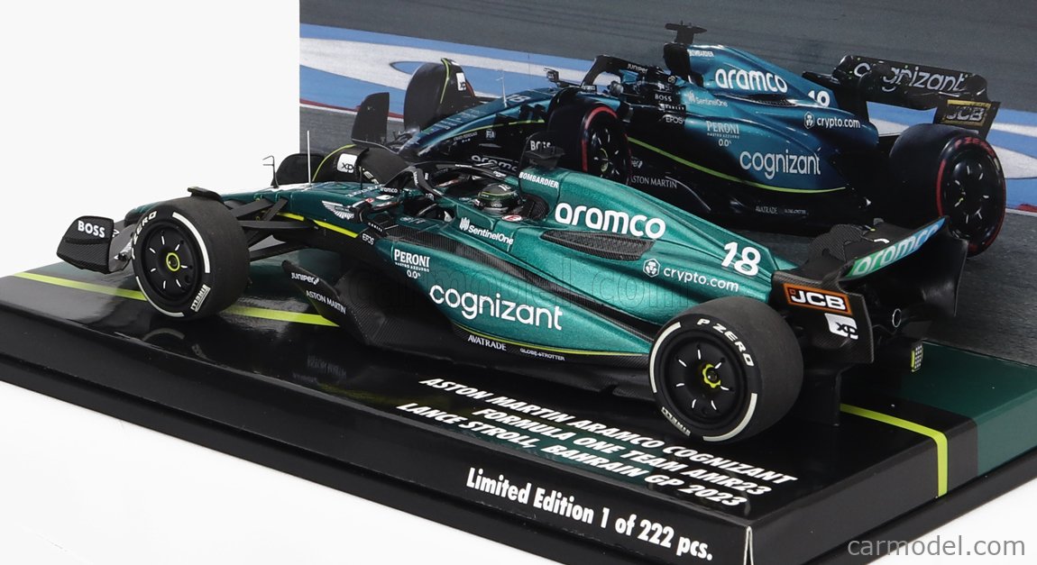 Aston Martin F1 Team AMR23 No.18 - Lance Stroll 6th Bahrain GP 2023 1:43  Model