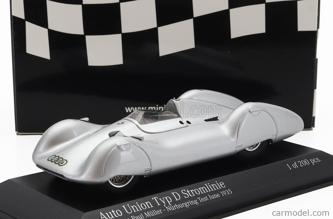 Miniature 1:43 Autocult - Audi Typ K Stromlinie Jaray 1923 (Silver Met) ATC04041