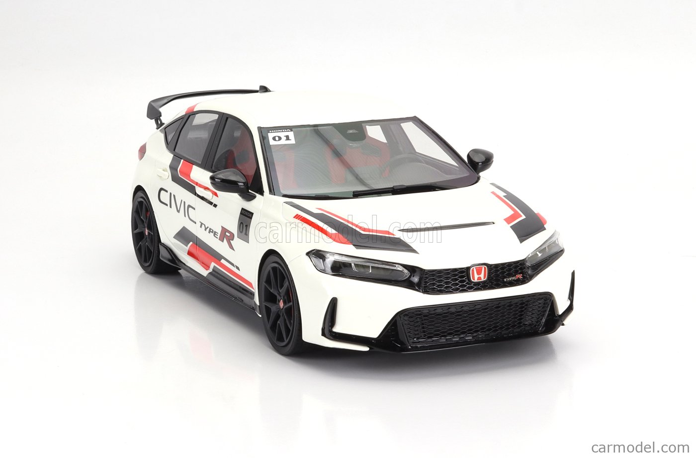 TRUESCALE TS0509 Scale 1/18 | HONDA CIVIC TYPE-R 2023 WHITE RED