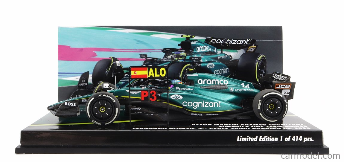 Spark 1:43 Aston Martin F1 AMR23 #23 Fernando Alonso – GP Arabia Saudita 2023 – Limited - 3