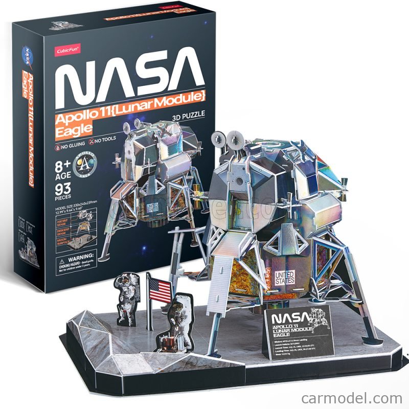 CUBICFUN CF DS1058H Scale PUZZLE KIT 3D IN FOAM NASA APOLLO 11