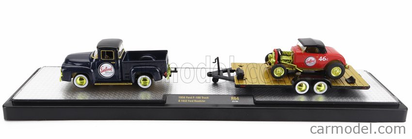 M2 Auto Hauler online Series 1/64 Edelbrock 1956 F-100 & 1932 Ford Roadster Gold CHASE