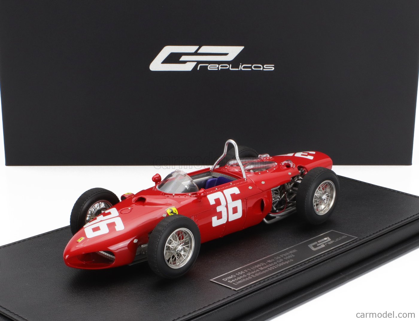 ミニカー　1/18 156 ディノ 1961 モナコGP 2nd R.ギンサー エンジンフード脱着可能 #36 「GP REPLICASシリーズ」 [GRP087C] 駿河屋 - 【買取】1/18 156 ディノ 1961 モナコGP 2nd R