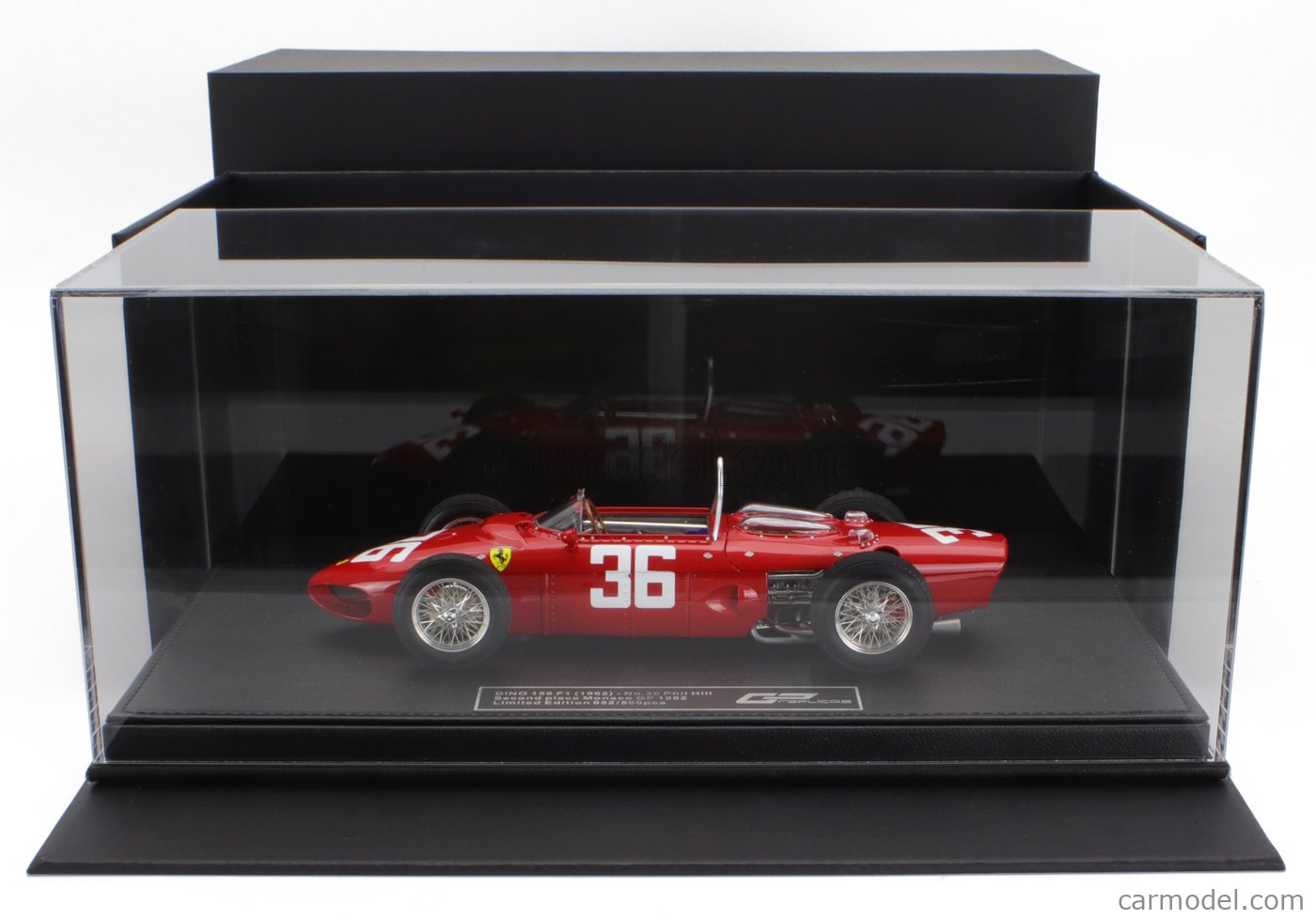 ミニカー　1/18 156 ディノ 1961 モナコGP 2nd R.ギンサー エンジンフード脱着可能 #36 「GP REPLICASシリーズ」 [GRP087C] 1/18 - ホビーサーチ 通販