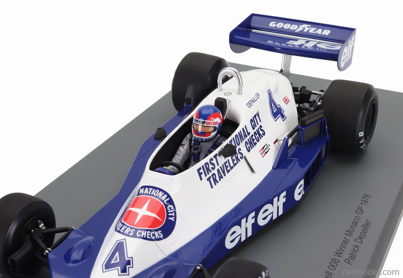 ミニカー　1/18 Tyrrell 008 #4 Winner Monaco GP 1978 Patrick Depailler [18S720] Spark 1:18 P. Depailler Tyrrell 008 #4 Winner Monaco GP