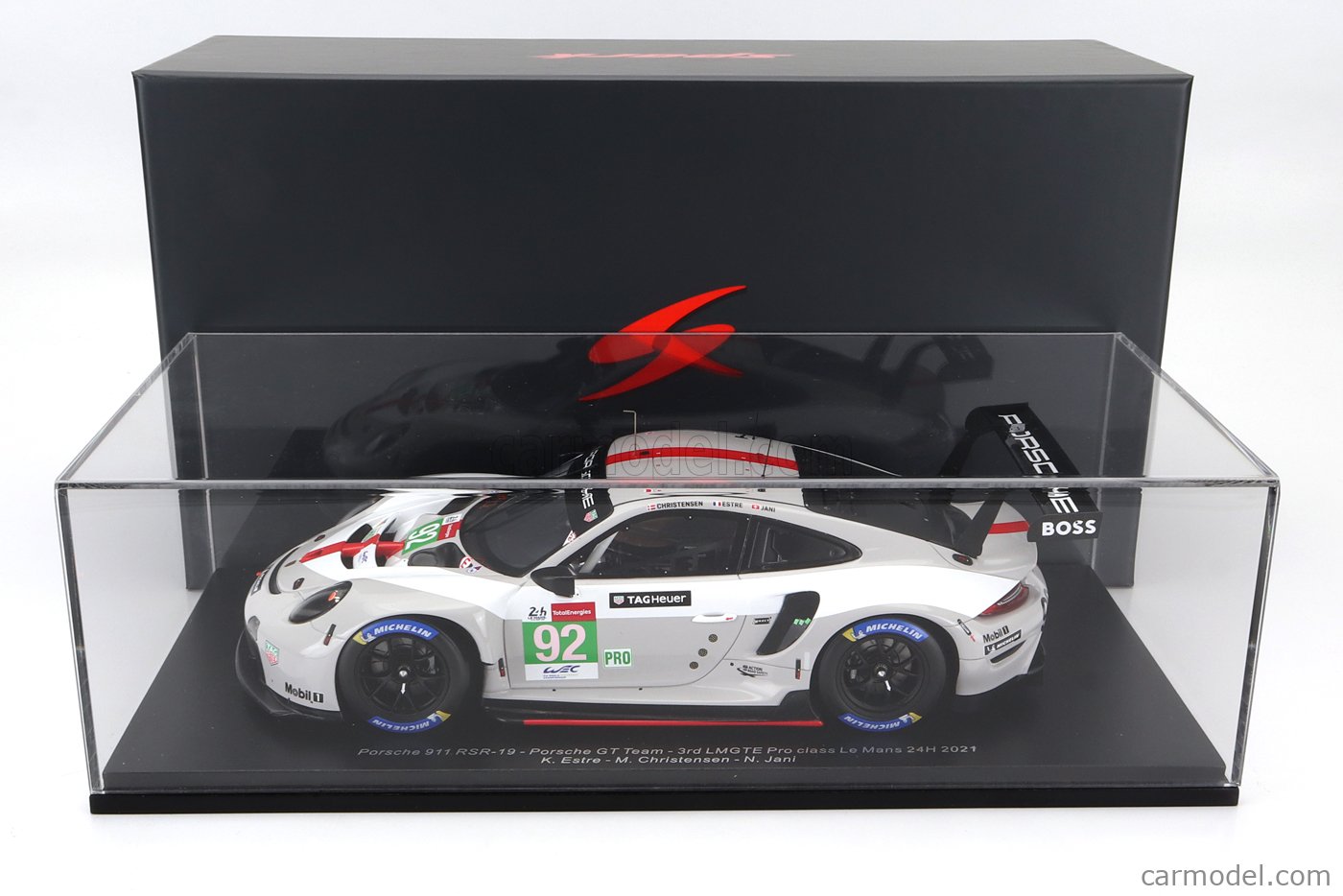 Die cast PORSCHE 911 RSR -19 - LE MANS 2021 1:18 Spark (725) with