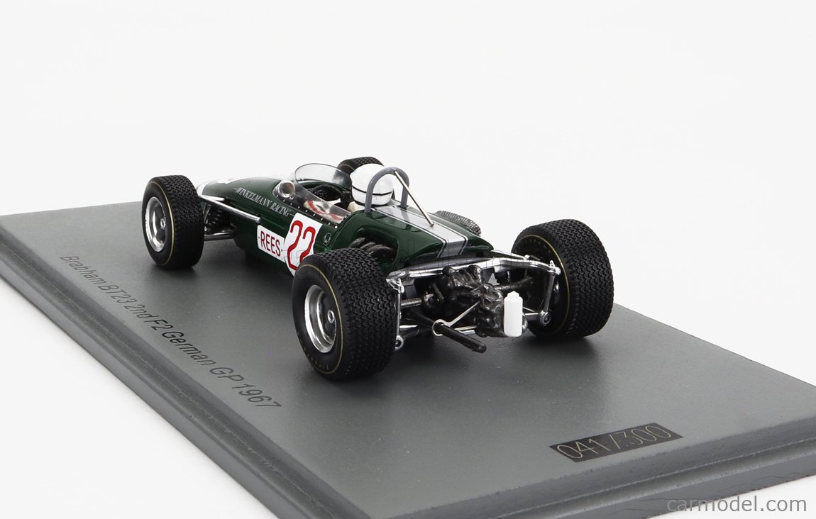 SPARK-MODEL SG715 Scale 1/43 | BRABHAM F2 BT23 N 22 2nd GERMAN GP 1967 ...