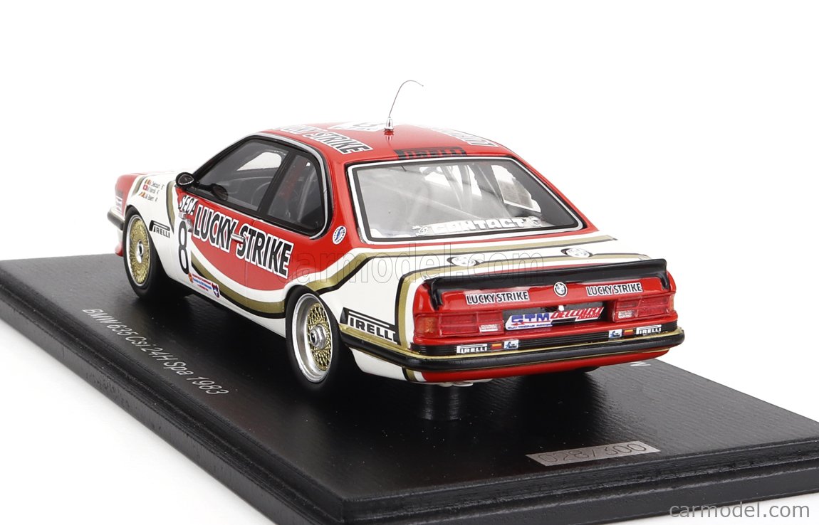 Miniature Bmw 635 CSI 1/18 Minichamps 635 CSi (E24) No.4 Italia Würth
