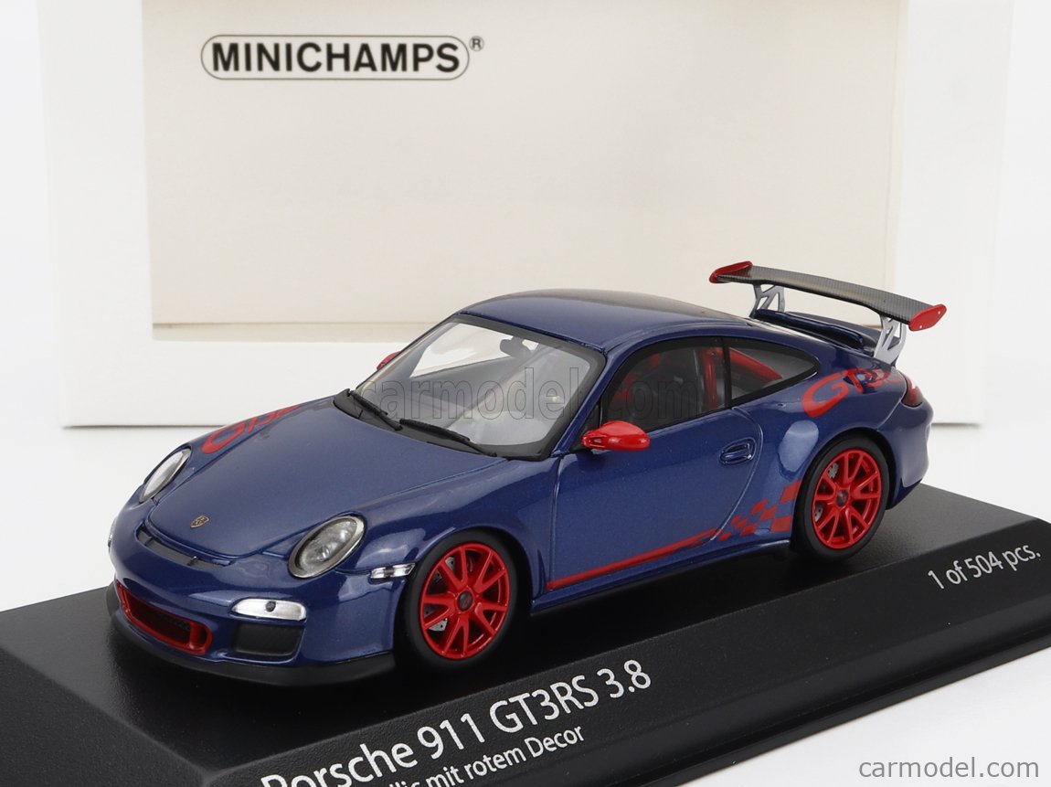 Minichamps 1/43 - Porsche 911 GT3 2009 - Rouge - Modèle Neuf Sous Emballage