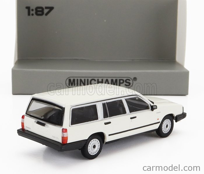 Minichamps Modellauto Volvo 740 GL Break Kombi 1986 dunkelgrün metallic, Maßstab 1:18, Sammlerauto