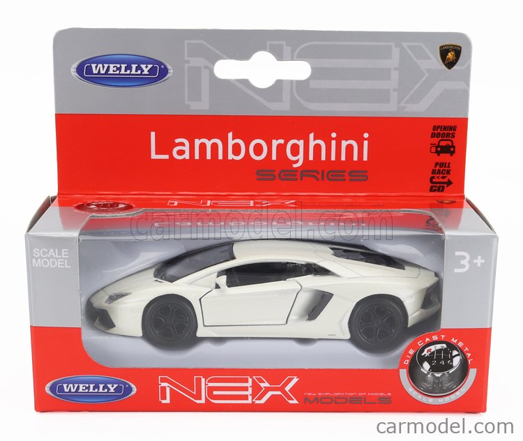 Modelo Coche Lamborghini Aventador LP700-4 Welly - Escala, Puertas