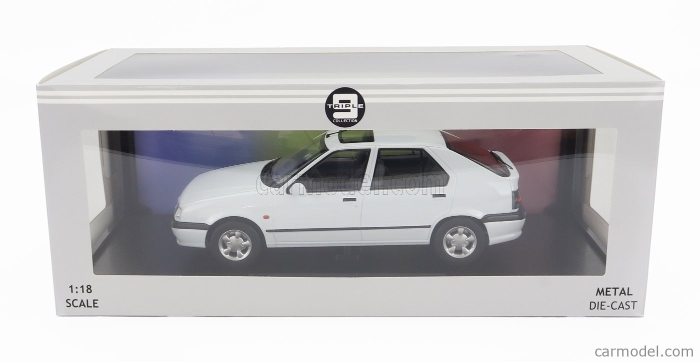 TRIPLE9 T9-1800454 Scale 1/18 RENAULT R19 1994 WHITE - Main Image